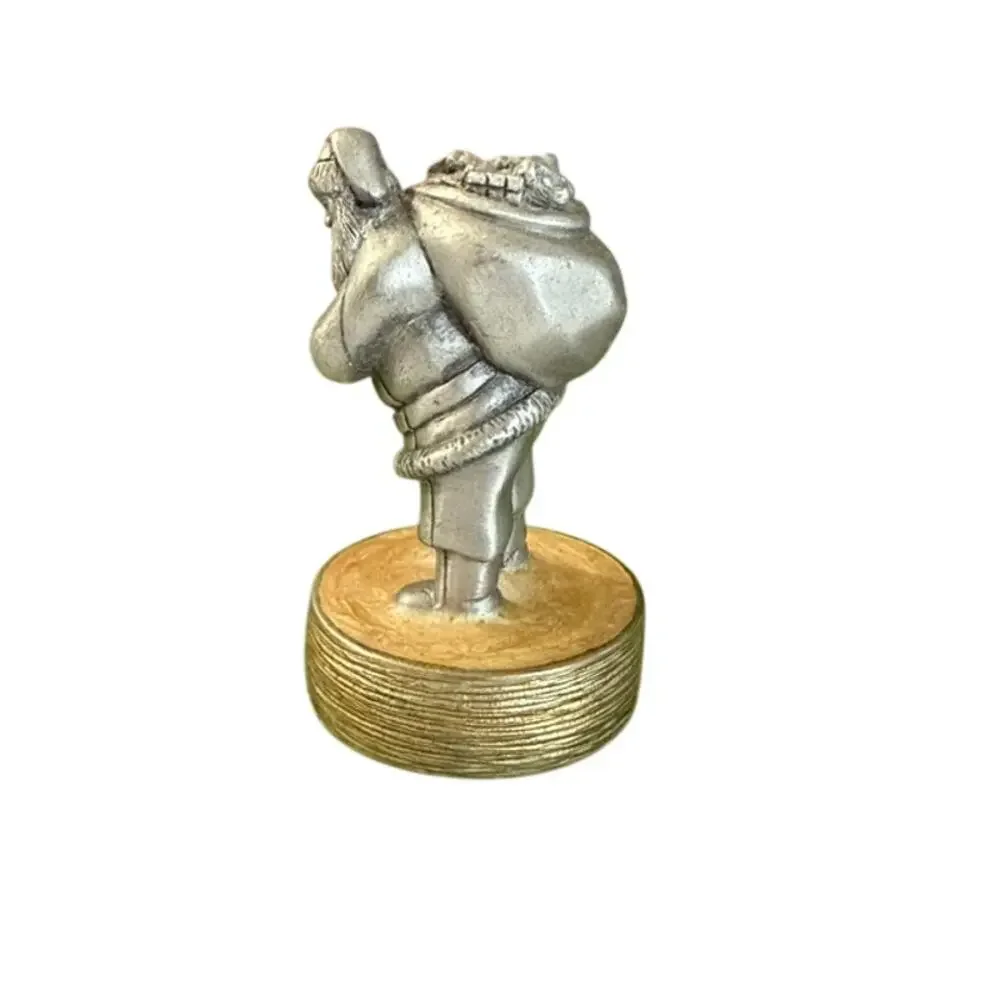 Fort Pewter Santa Claus carrying sack of gifts figurine
